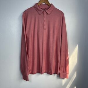 J.CREW Size XL Long-sleeve performance Polo Shirt with COOLMAX® technology